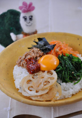 マルハ物産ご馳走歳時記3月 クレソンとれんこんのビビンバ