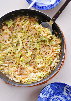 マルハ物産ご馳走歳時記7月 れんこんもんじゃ焼き